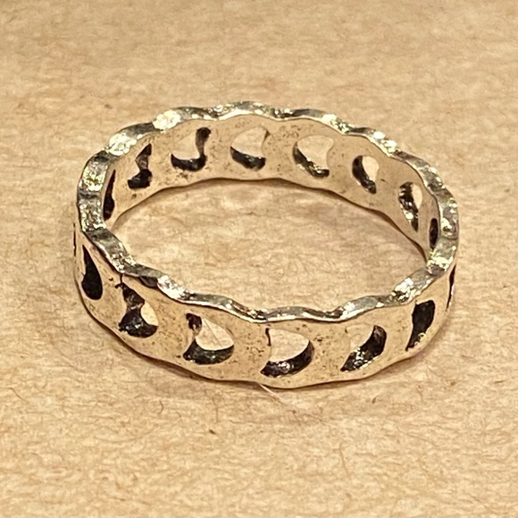 Set Of 2 Silver Bands Men’s Rings Sizes 9 & 11 New! - Picture 3 of 5